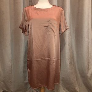 Satin T-Shirt Dress